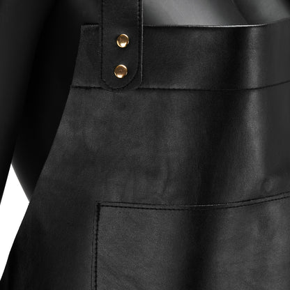 Tablier barbier K-508 noir – simili cuir