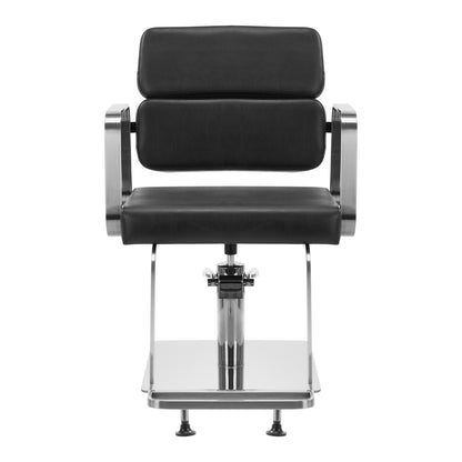 Fauteuil coiffeur Portiva Argent & Noir