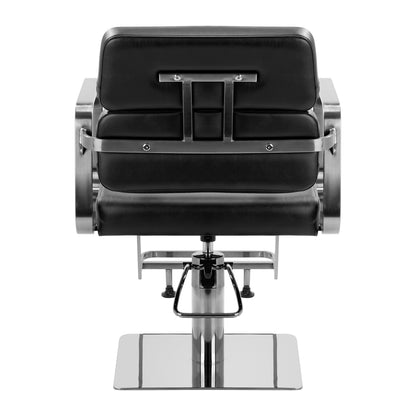 Fauteuil coiffeur Portiva Argent & Noir