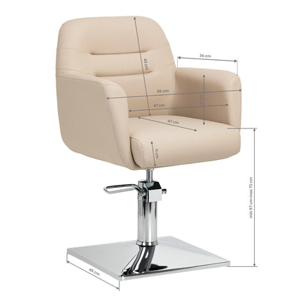 Fauteuil coiffeur Opéra Beige