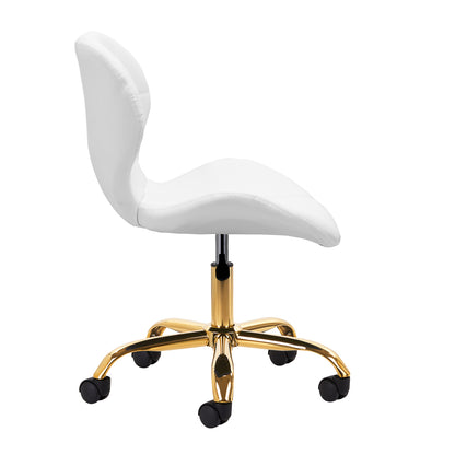Tabouret cosmétique QS Gold Blanc