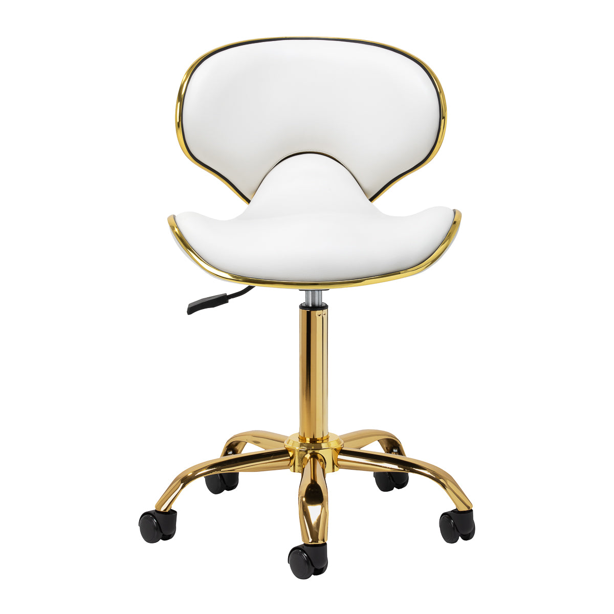Tabouret cosmétique Pro Line Gold Blanc