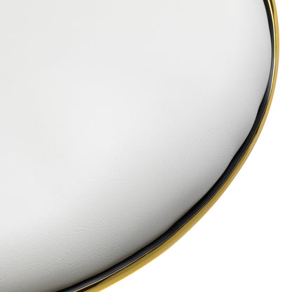 Tabouret cosmétique Pro Line Gold Blanc