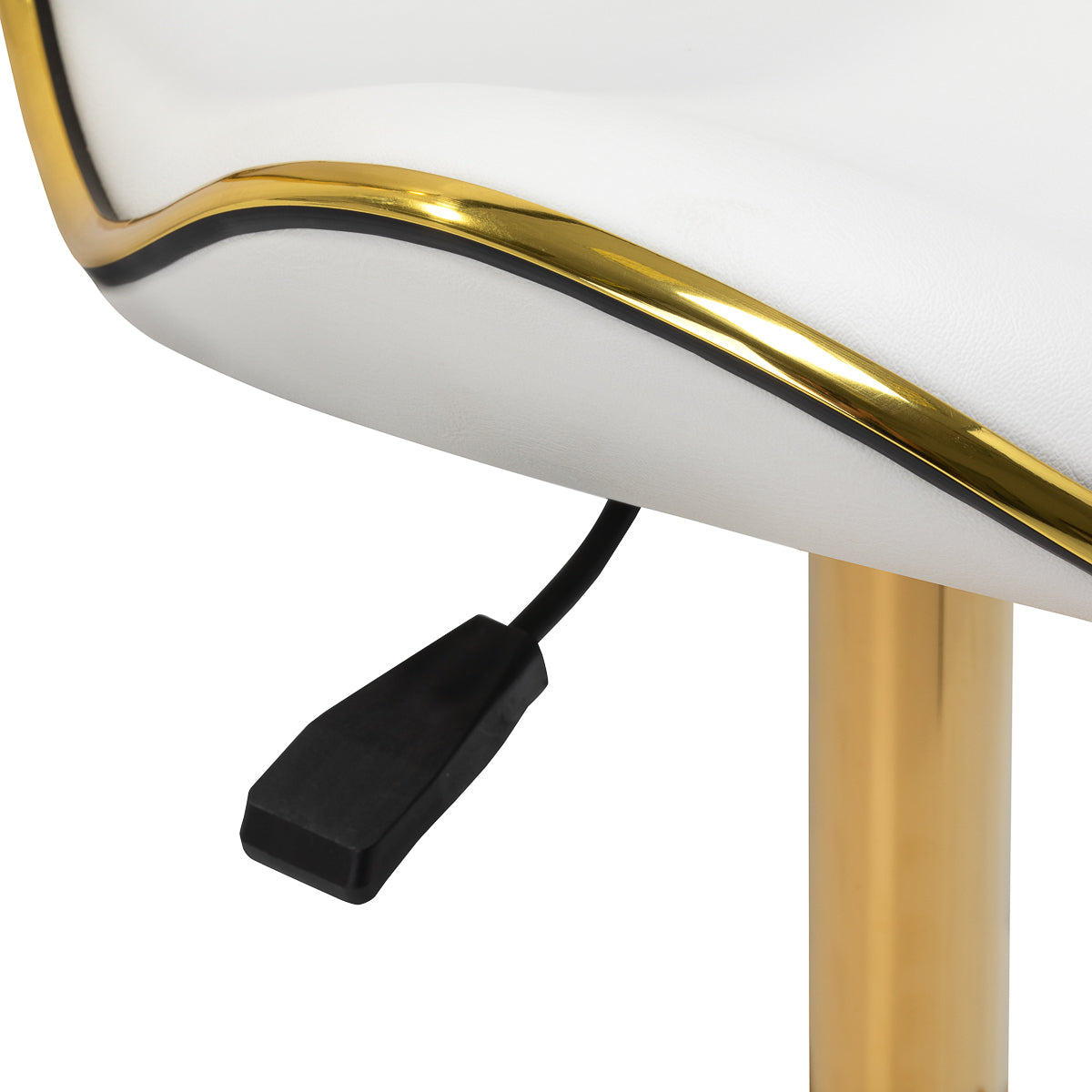 Tabouret cosmétique Pro Line Gold Blanc