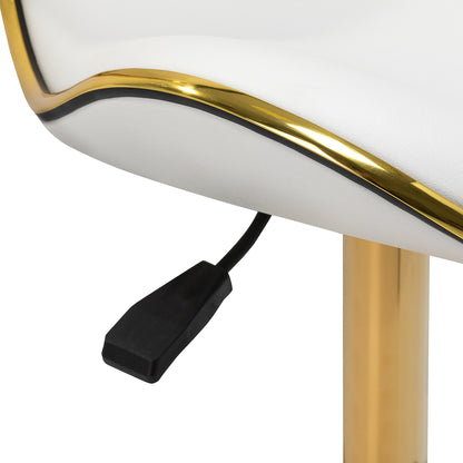 Tabouret cosmétique Pro Line Gold Blanc