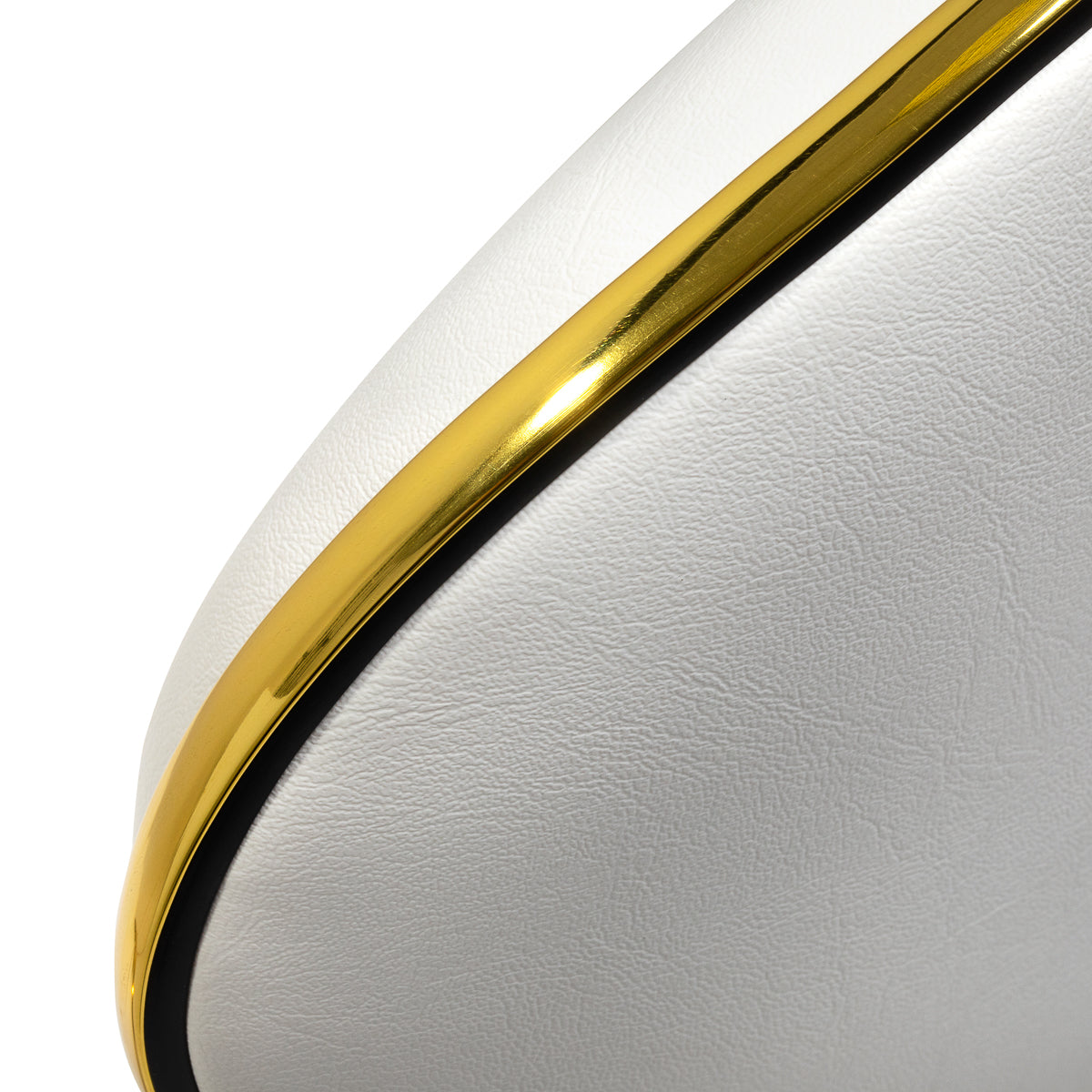Tabouret cosmétique Pro Line Gold Blanc