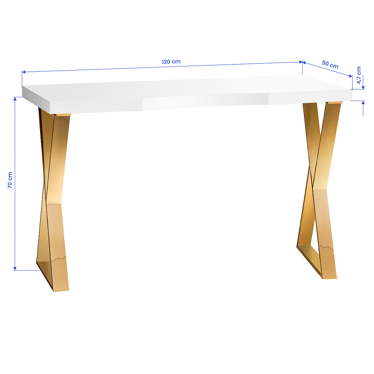 Table de manucure Studio Line 04 Verre Clair