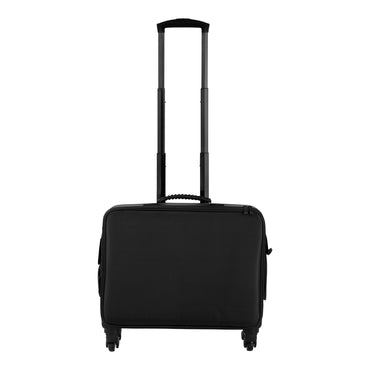 Valise de coiffure à roulettes noire