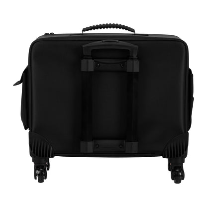 Valise de coiffure à roulettes noire
