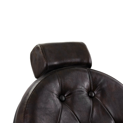 Fauteuil barbier Senator Brun (structure noire)