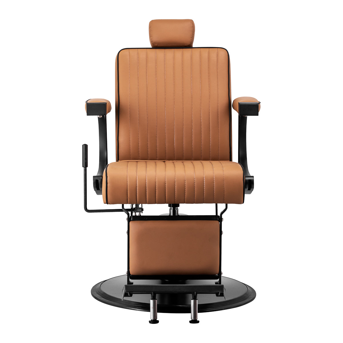 Fauteuil barbier Vision Brun Clair (structure noire)
