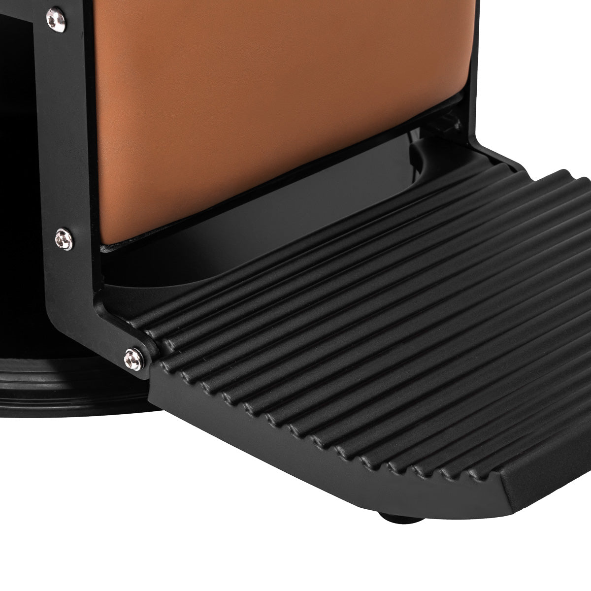 Fauteuil barbier Vision Brun Clair (structure noire)