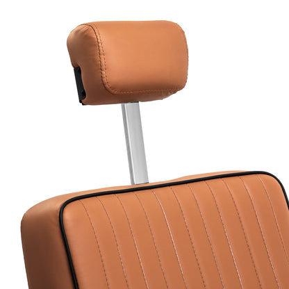 Fauteuil barbier Vision Brun Clair (structure noire)