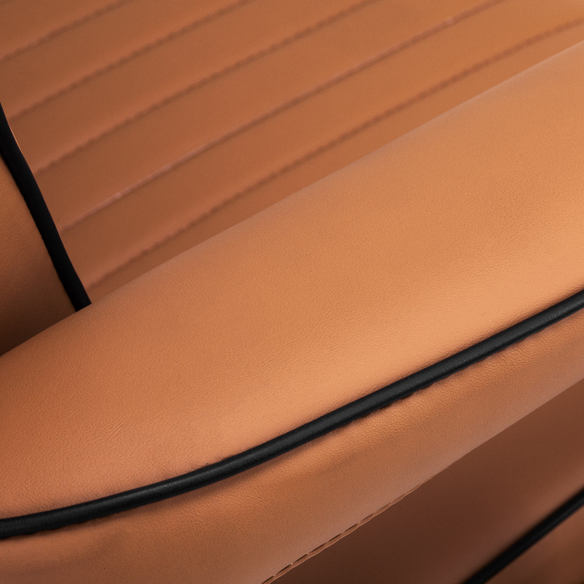 Fauteuil barbier Vision Brun Clair (structure noire)