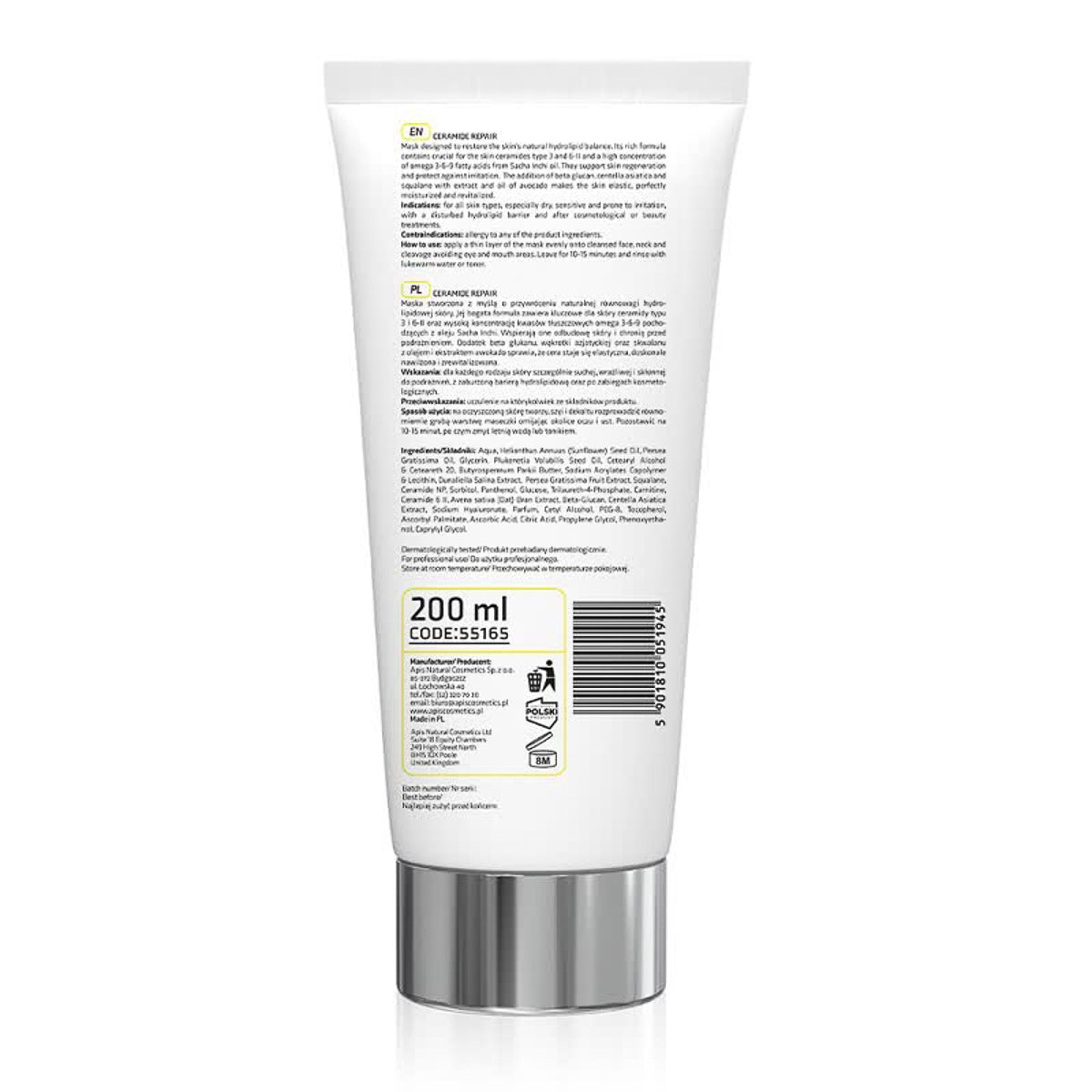 Masque réparateur céramides – 200 ml