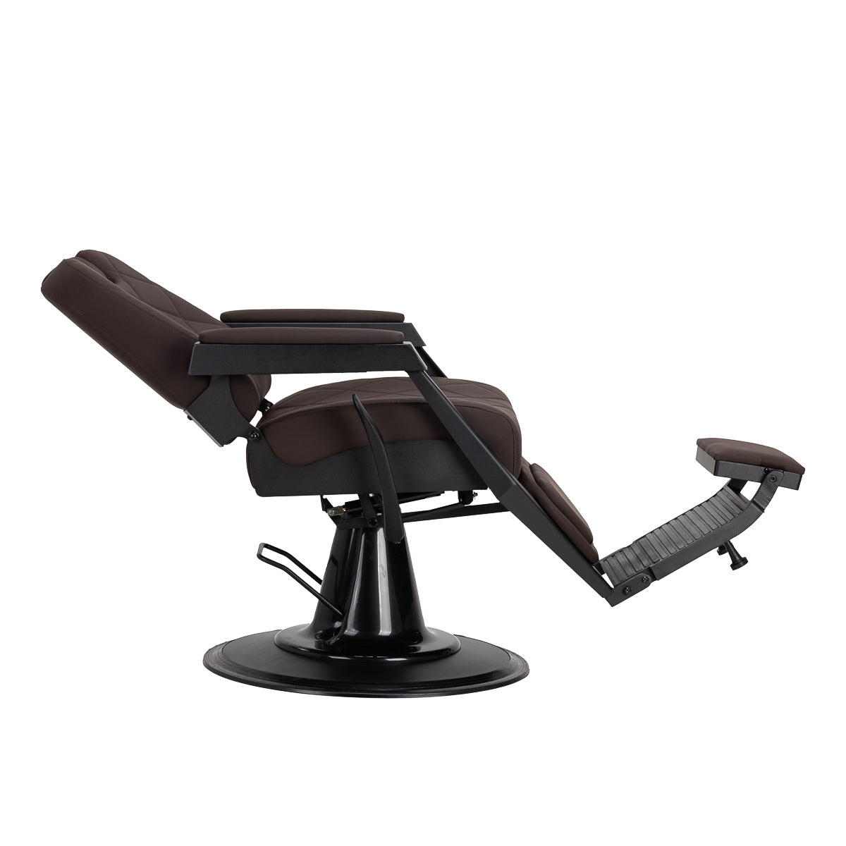 Fauteuil barbier Ardent Brun (structure noire)