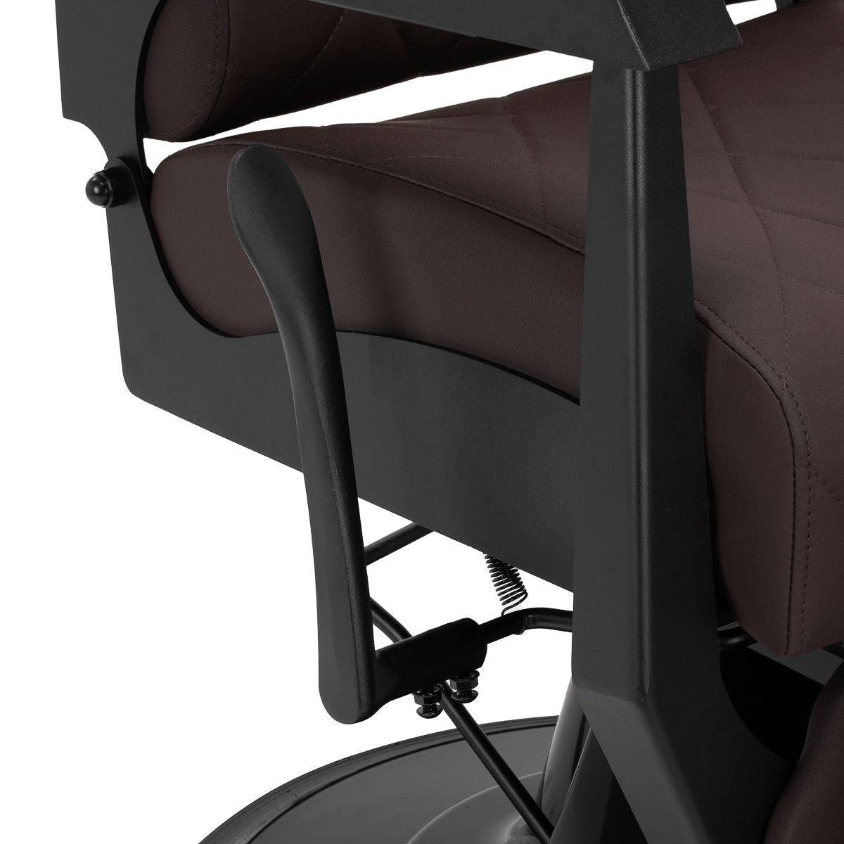 Fauteuil barbier Ardent Brun (structure noire)