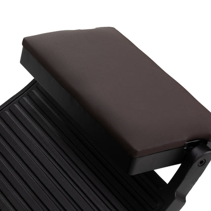 Fauteuil barbier Ardent Brun (structure noire)