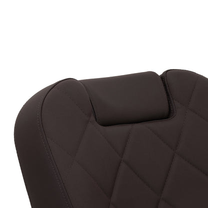 Fauteuil barbier Ardent Brun (structure noire)