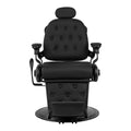Fauteuil barbier Victor Noir (structure noire)