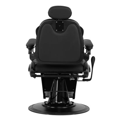 Fauteuil barbier Victor Noir (structure noire)