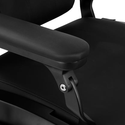 Fauteuil barbier Victor Noir (structure noire)
