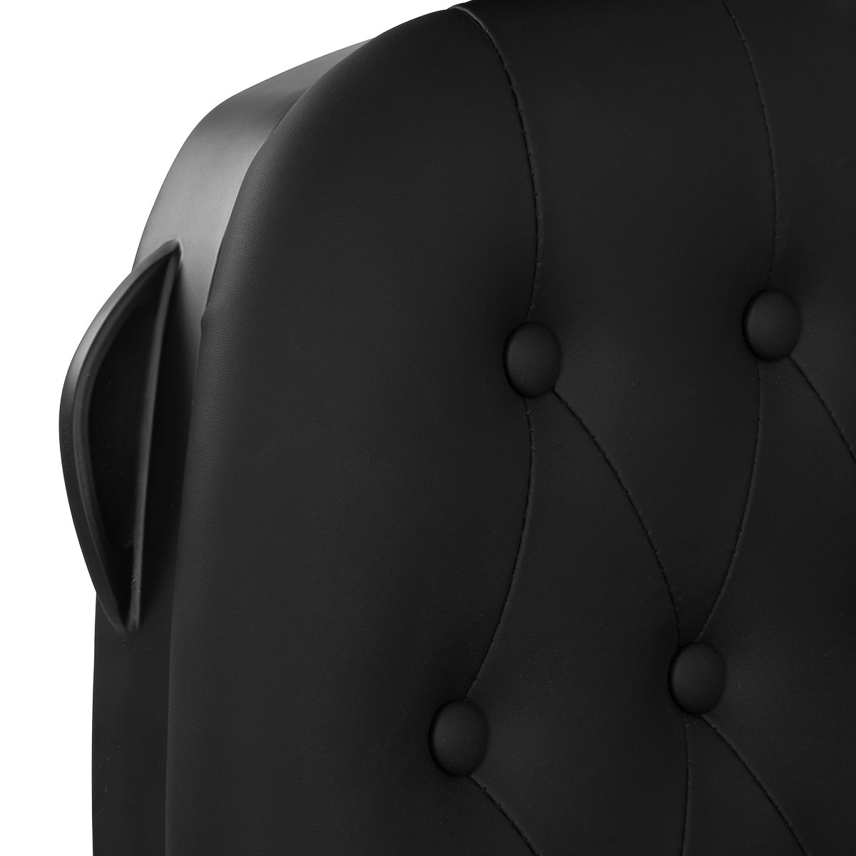Fauteuil barbier Victor Noir (structure noire)