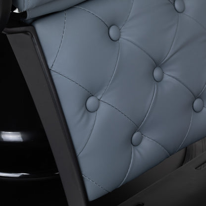 Fauteuil barbier Victor Graphite (structure noire)