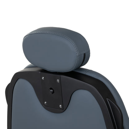 Fauteuil barbier Victor Graphite (structure noire)