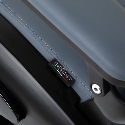 Fauteuil barbier Victor Graphite (structure noire)