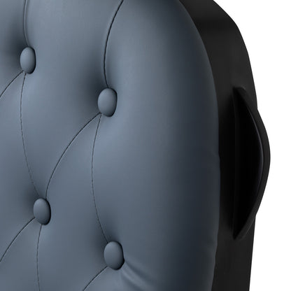 Fauteuil barbier Victor Graphite (structure noire)