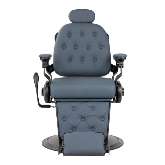 Fauteuil barbier Victor Graphite (structure noire brossée)