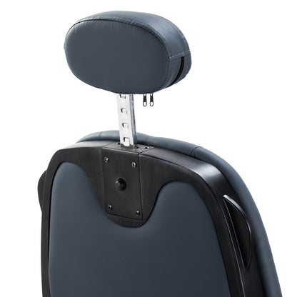 Fauteuil barbier Victor Graphite (structure noire brossée)