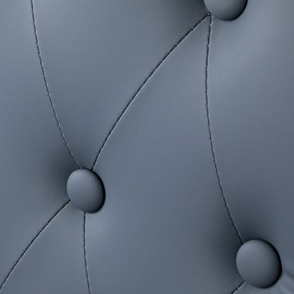 Fauteuil barbier Victor Graphite (structure noire brossée)