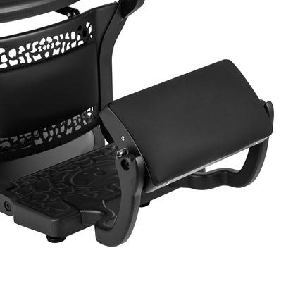 Fauteuil barbier Nicoletti Noir sans boutons