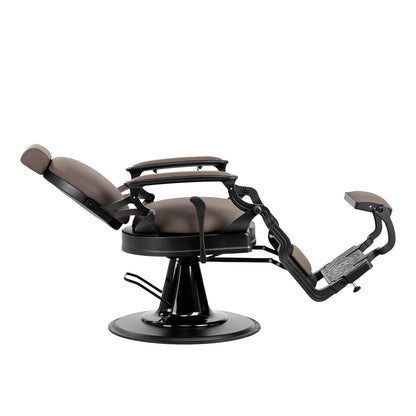 Fauteuil barbier Nicoletti Brun sans boutons