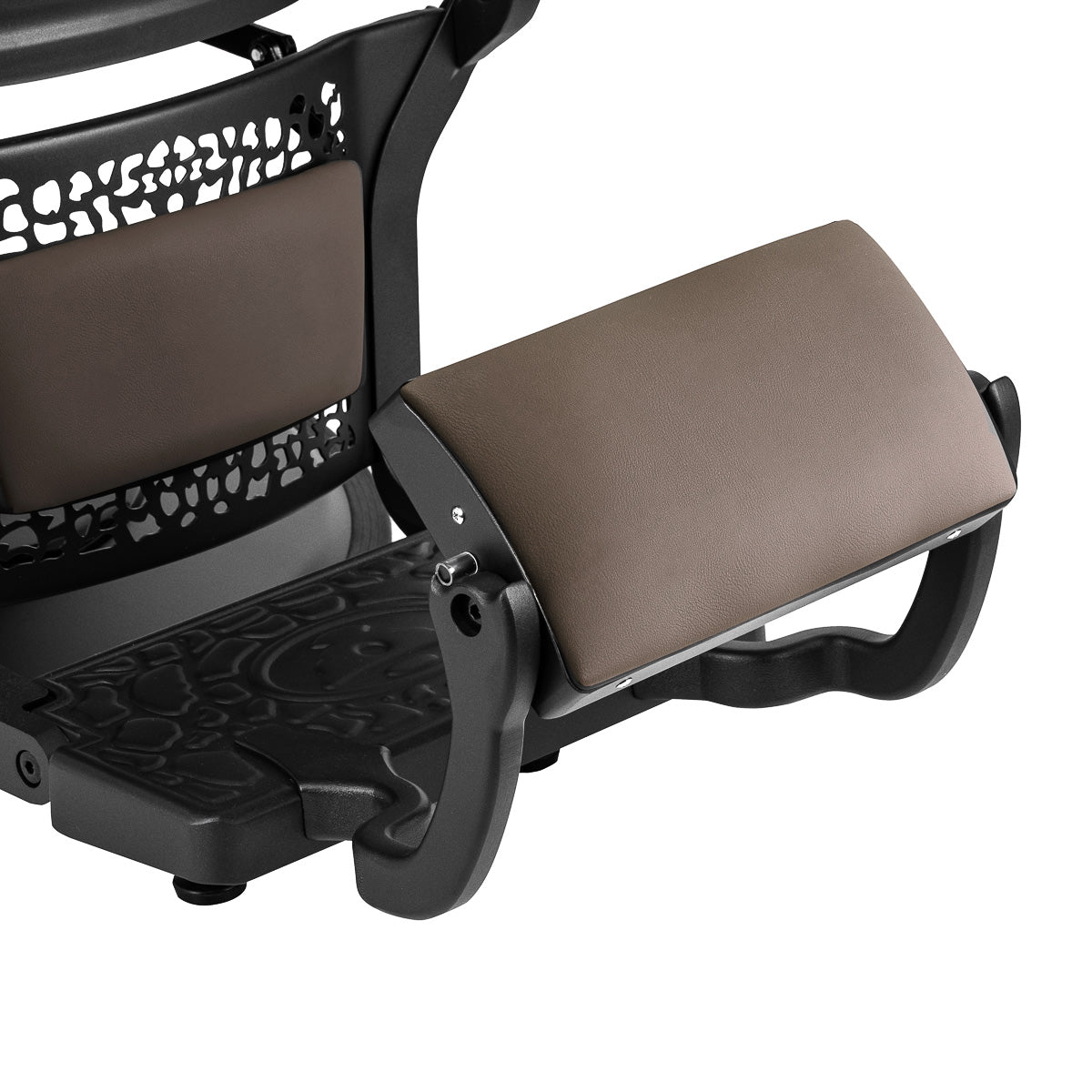 Fauteuil barbier Nicoletti Brun sans boutons