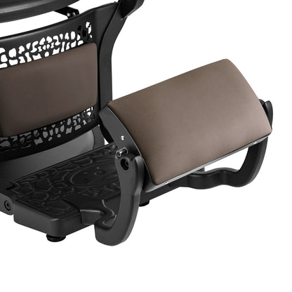 Fauteuil barbier Nicoletti Brun sans boutons