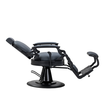 Fauteuil barbier Nicoletti Graphite sans boutons