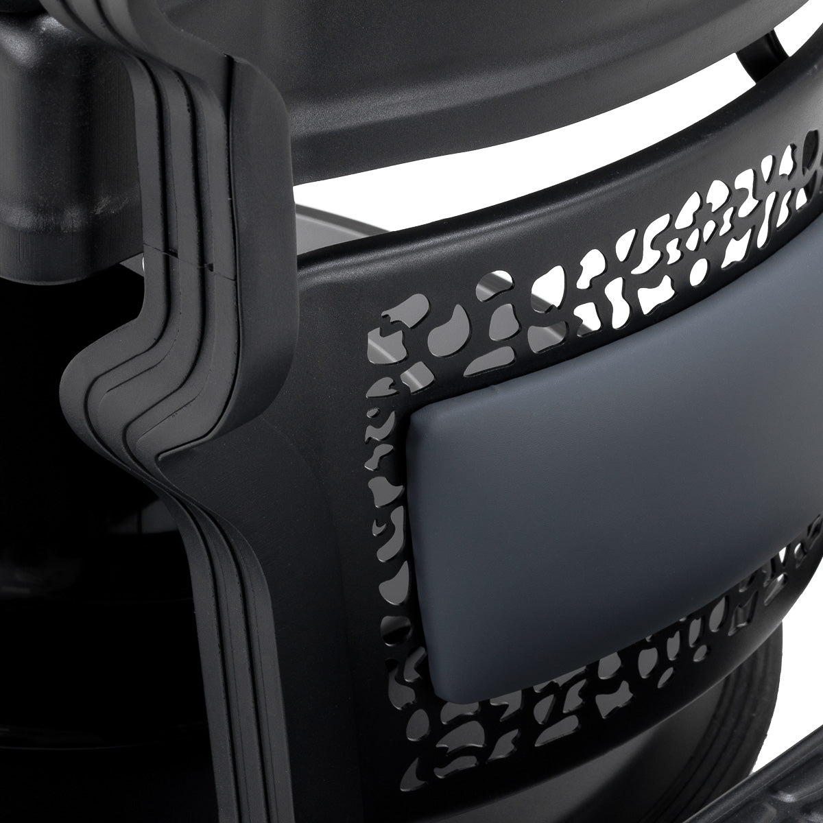 Fauteuil barbier Nicoletti Graphite sans boutons