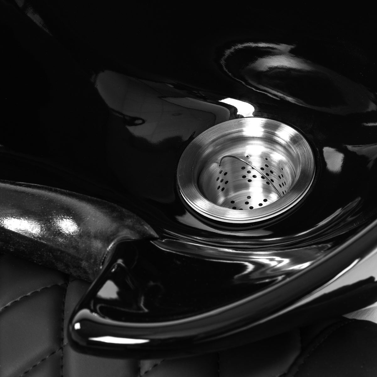 Bac à shampoing Zenith Noir (électrique + massage)