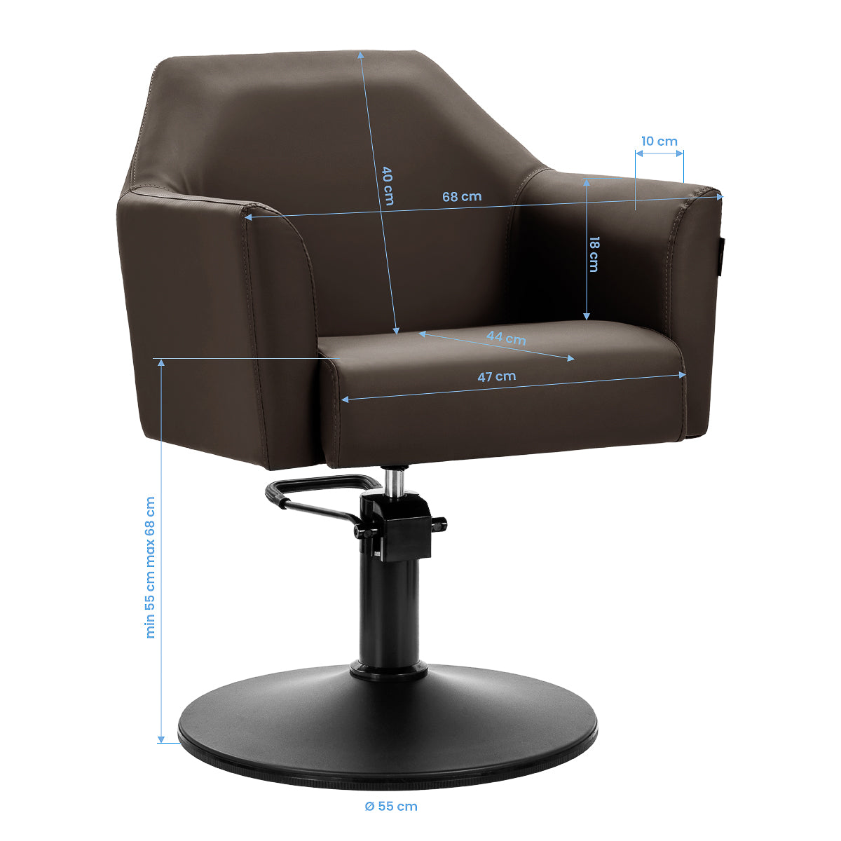 Fauteuil coiffeur Summit Brun