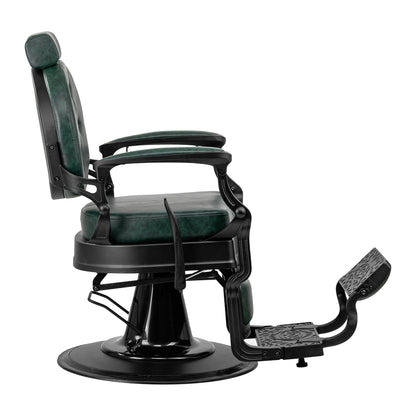 Fauteuil barbier Senator Vert (structure noire)
