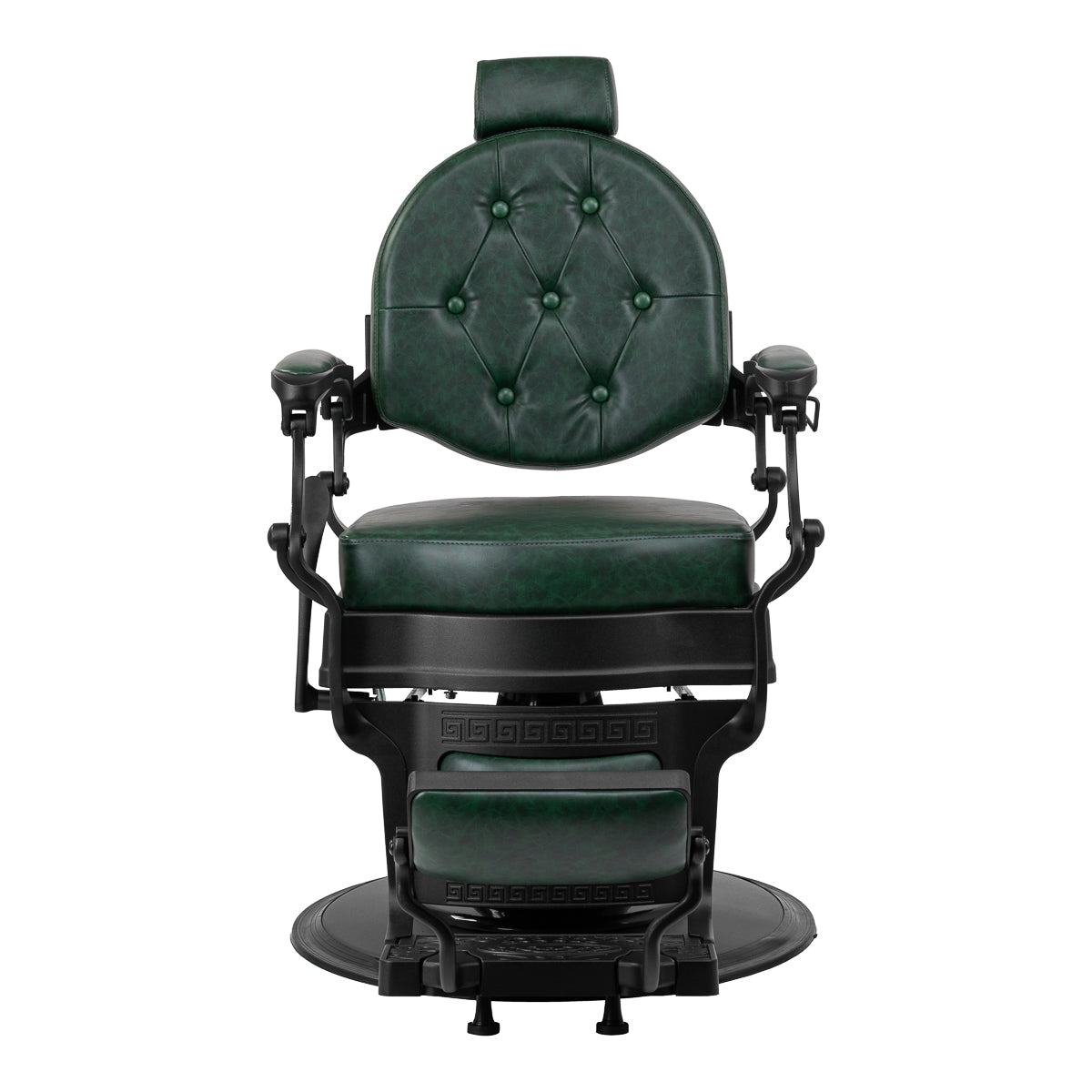 Fauteuil barbier Senator Vert (structure noire)