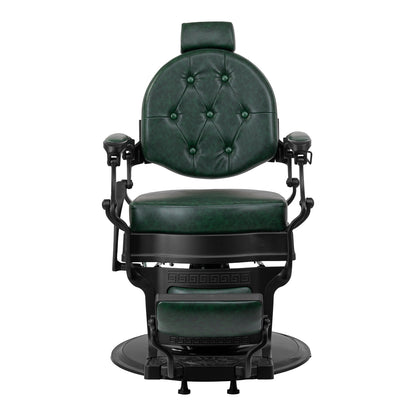 Fauteuil barbier Senator Vert (structure noire)