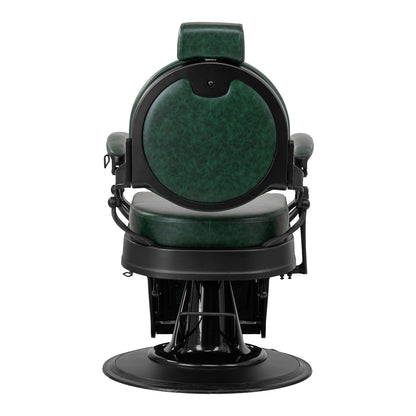 Fauteuil barbier Senator Vert (structure noire)