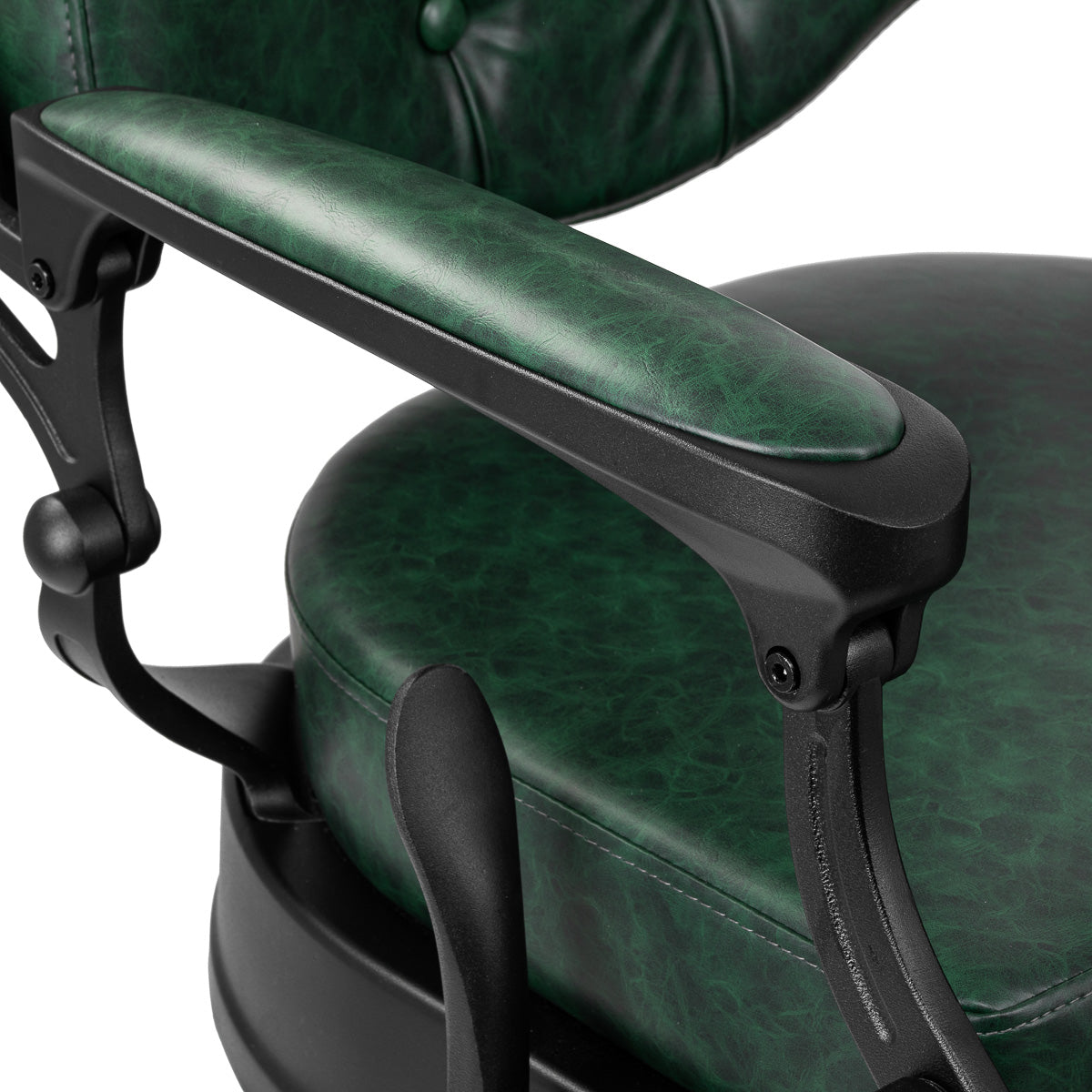 Fauteuil barbier Senator Vert (structure noire)