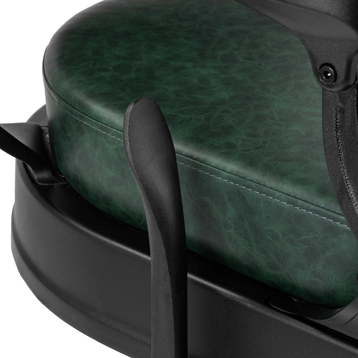 Fauteuil barbier Senator Vert (structure noire)