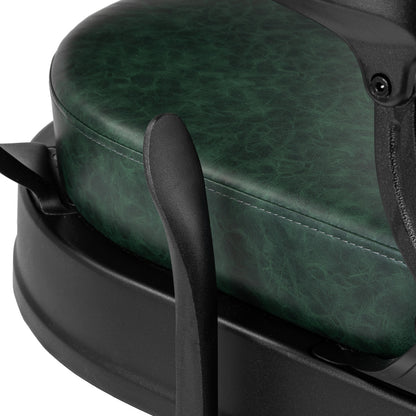 Fauteuil barbier Senator Vert (structure noire)