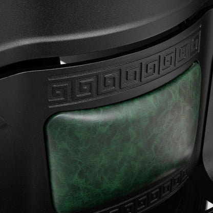 Fauteuil barbier Senator Vert (structure noire)
